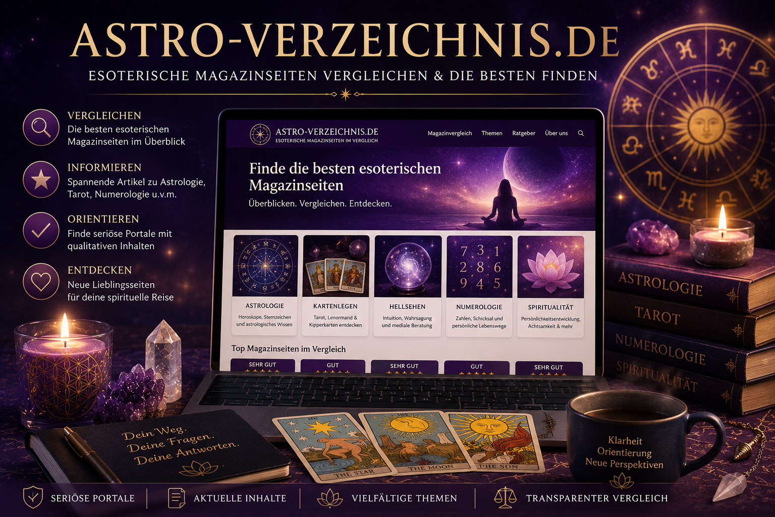 Astro-Verzeichnis.de – Esoterische Magazinseiten im Vergleich